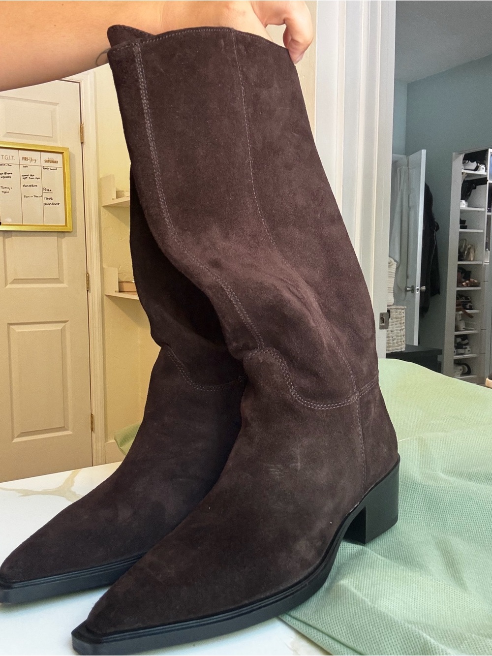 Brown Suede Kelsey Vagabond Women's tall Boots